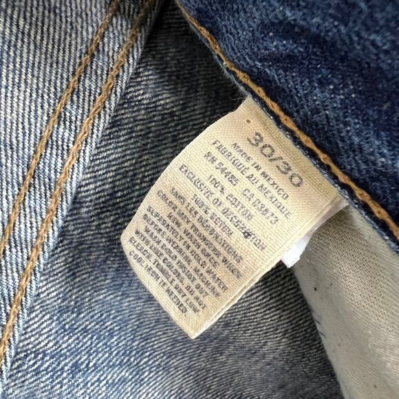 American Eagle Slim Straight Jeans Mens Size 30 Blue Denim 100% Cotton - Picture 9 of 10